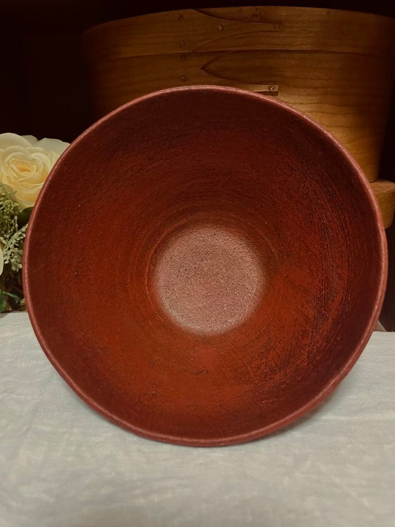 アッキーセブン　西川聡　赤い器　漆塗り　ボウルと四角皿