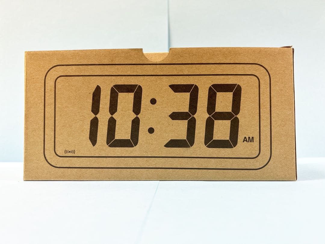 限定価格！新品★無印良品 ★デジタル時計・中 ブラック MUJI 置時計