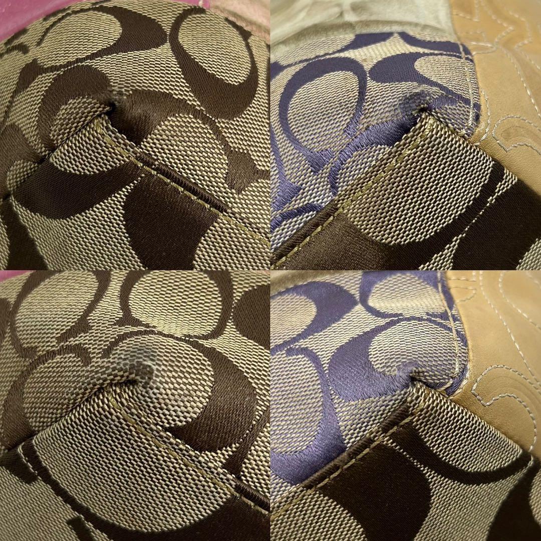 【美品】コーチ 11711 パッチワーク シグネチャー トートバッグ 手提げ