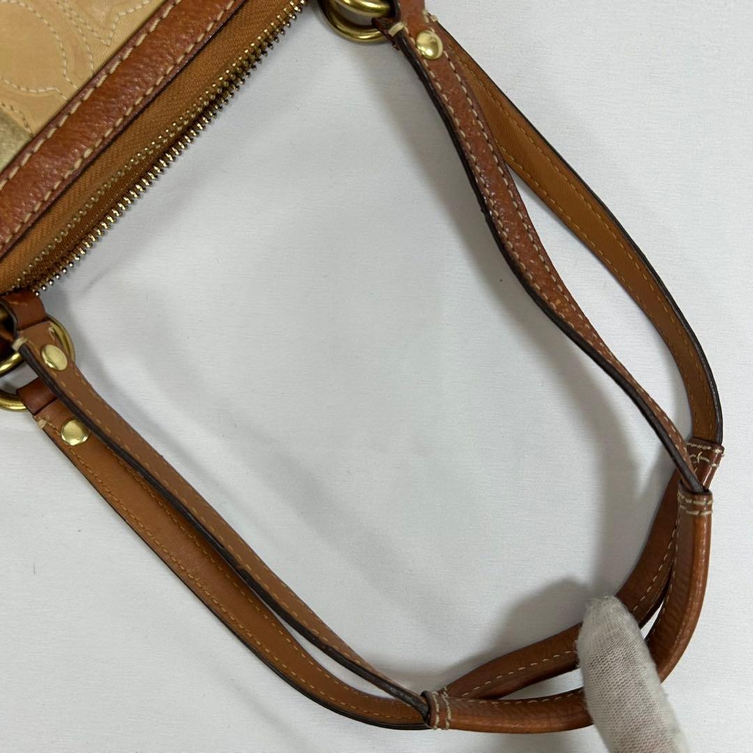 【美品】コーチ 11711 パッチワーク シグネチャー トートバッグ 手提げ