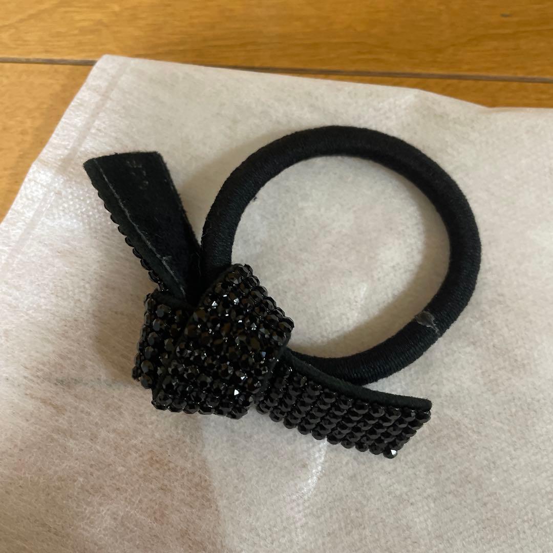 acca ヘアゴム　ポニー　ブラック