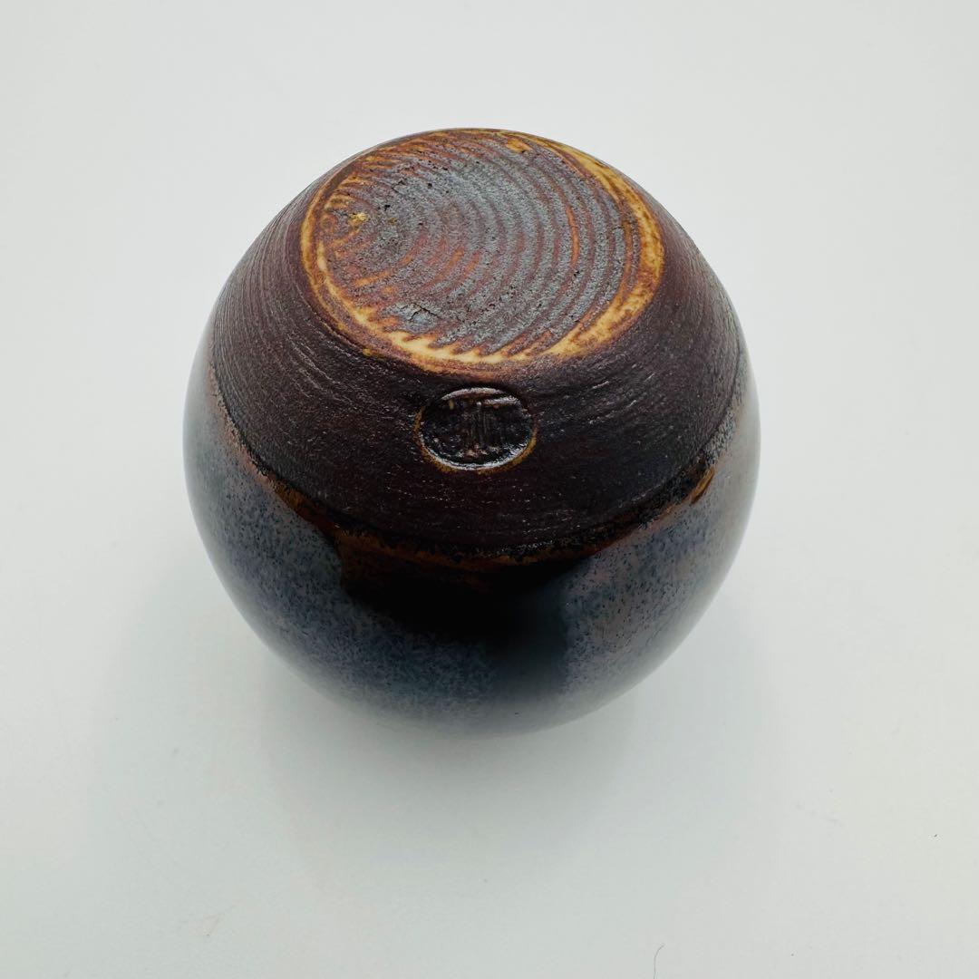 【小瀬戸　加藤唐三郎　文琳茶入　仕覆　共箱】茶道具　骨董　アンティーク