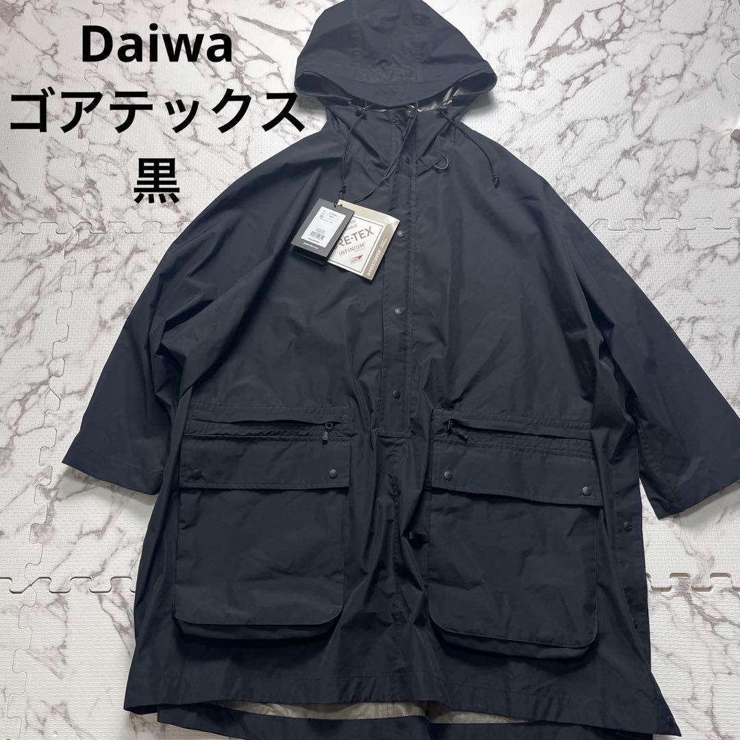 新品タグ付き✨ダイワピア39 ゴアテックス レインポンチョ 23aw ブラック