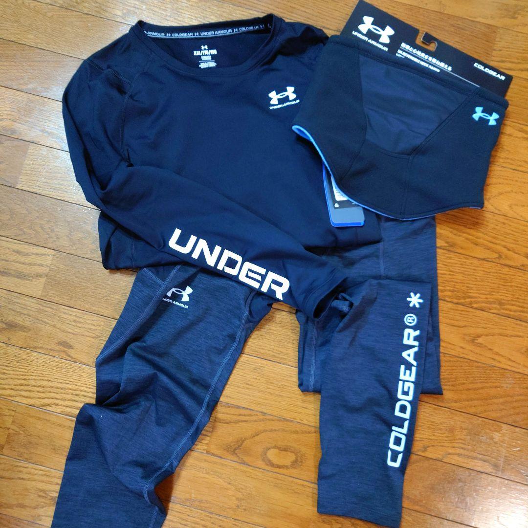 【半額以下】アンダーアーマー コールドギア 新品 タグ付 2XL 黒