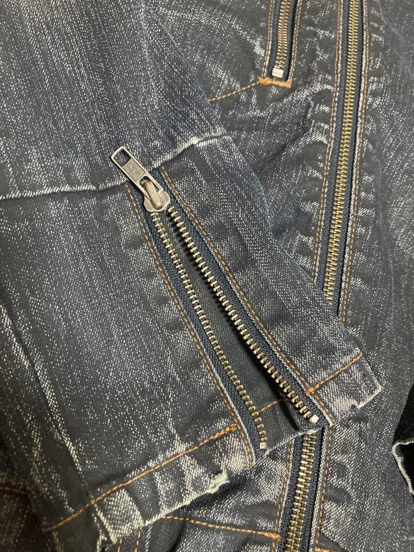 joker 90s カルバンクライン デニム ダブルライダースジャケット