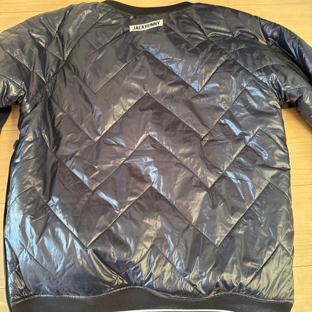 Jack Bunny中綿リバーシブル　ネイビー×白 ボア ブルゾン メンズ