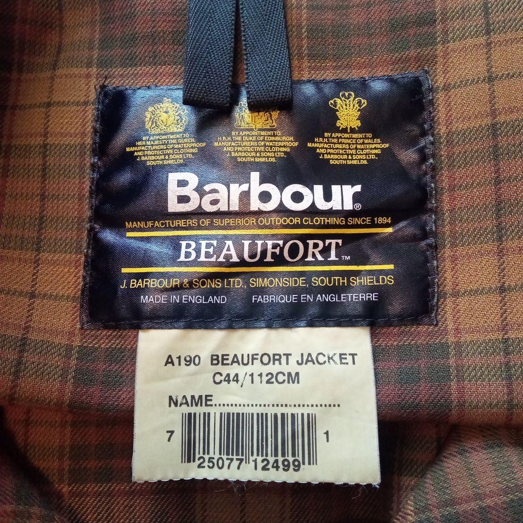 Barbour　Beaufort　赤茶系