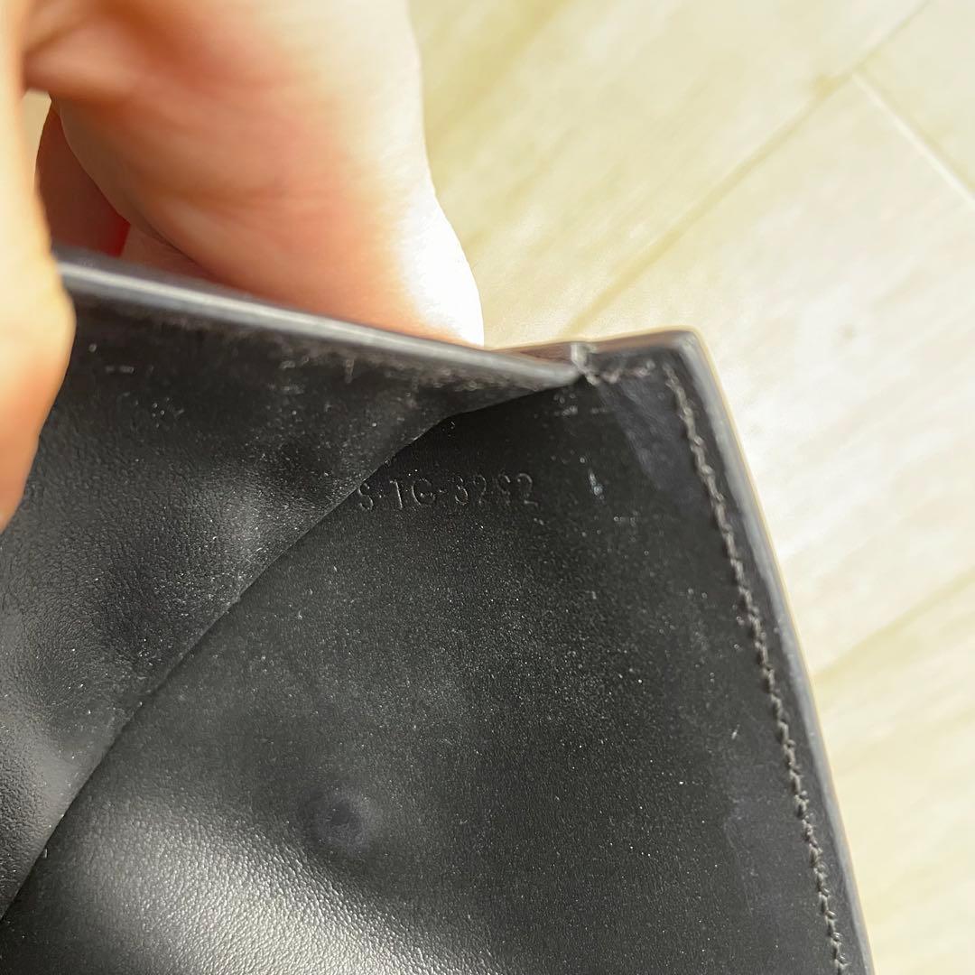 CELINE ブラック 三つ折り財布　スモール フラップウォレット トリオンフ