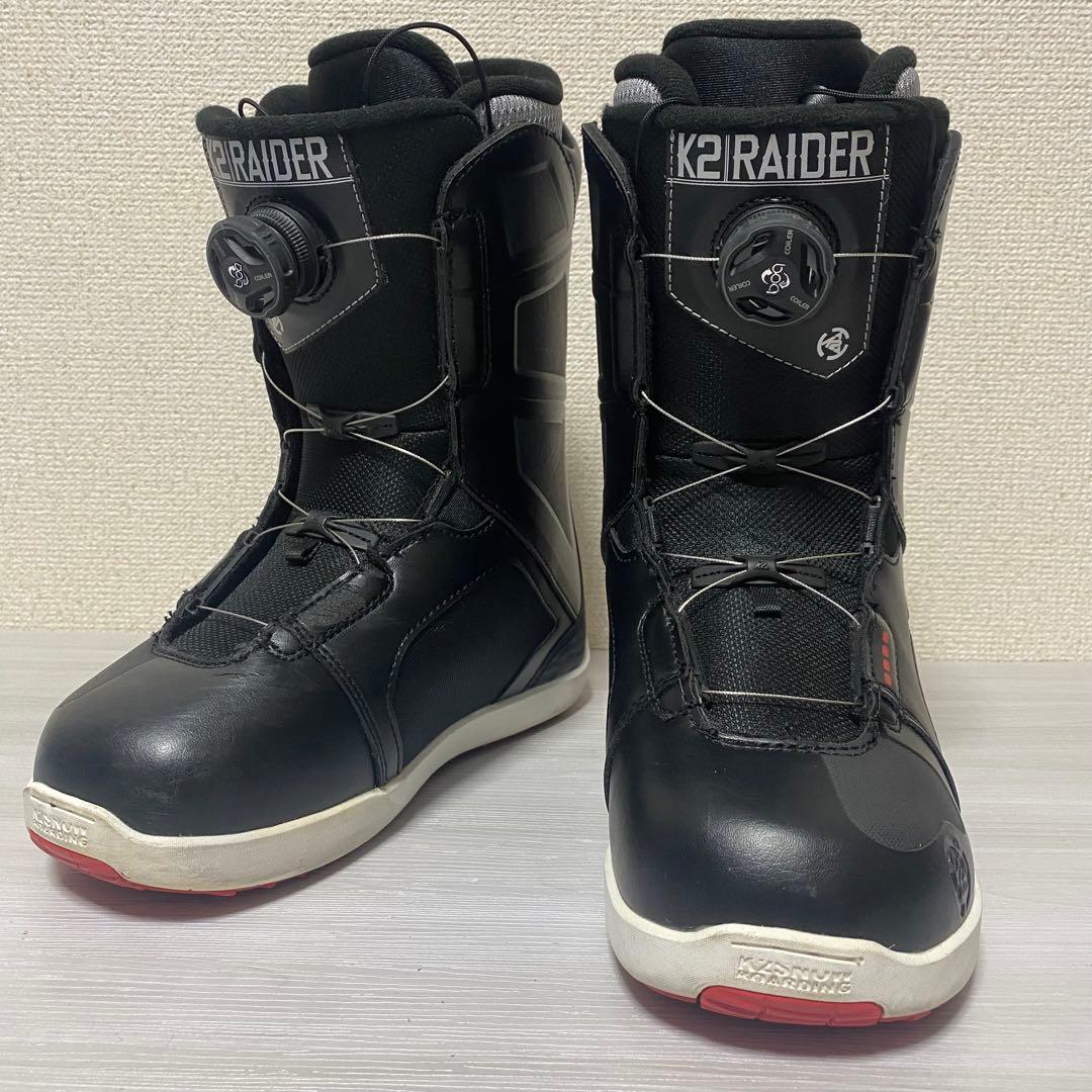 【美品】K2 RAIDER BOA 25cm ブラック　スノーボードブーツ
