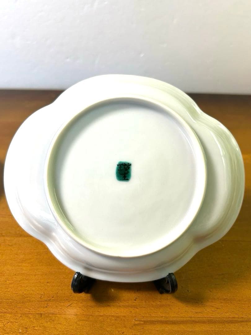 九谷焼 瑛生 文様木瓜皿(5絵柄5枚セット) 九谷美陶園