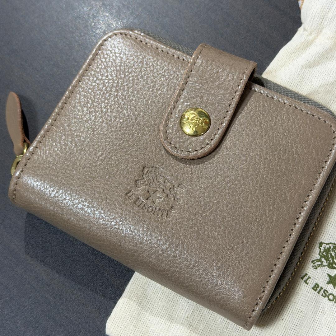 【新品未使用】イルビゾンテ ファスナー 財布 グレー