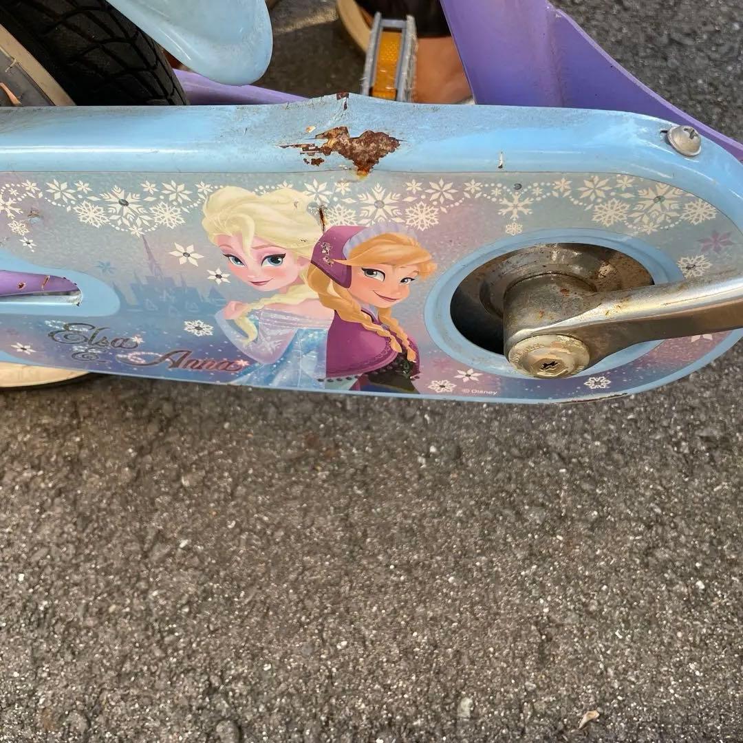 け*い様 アナと雪の女王 幼児用自転車　16インチ　サイクルハウス保管　補助輪