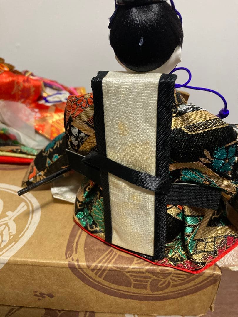 昭和 レトロ 東玉 親王さま ひなまつり ひな人形 雛道具 箱付き 親王かざり