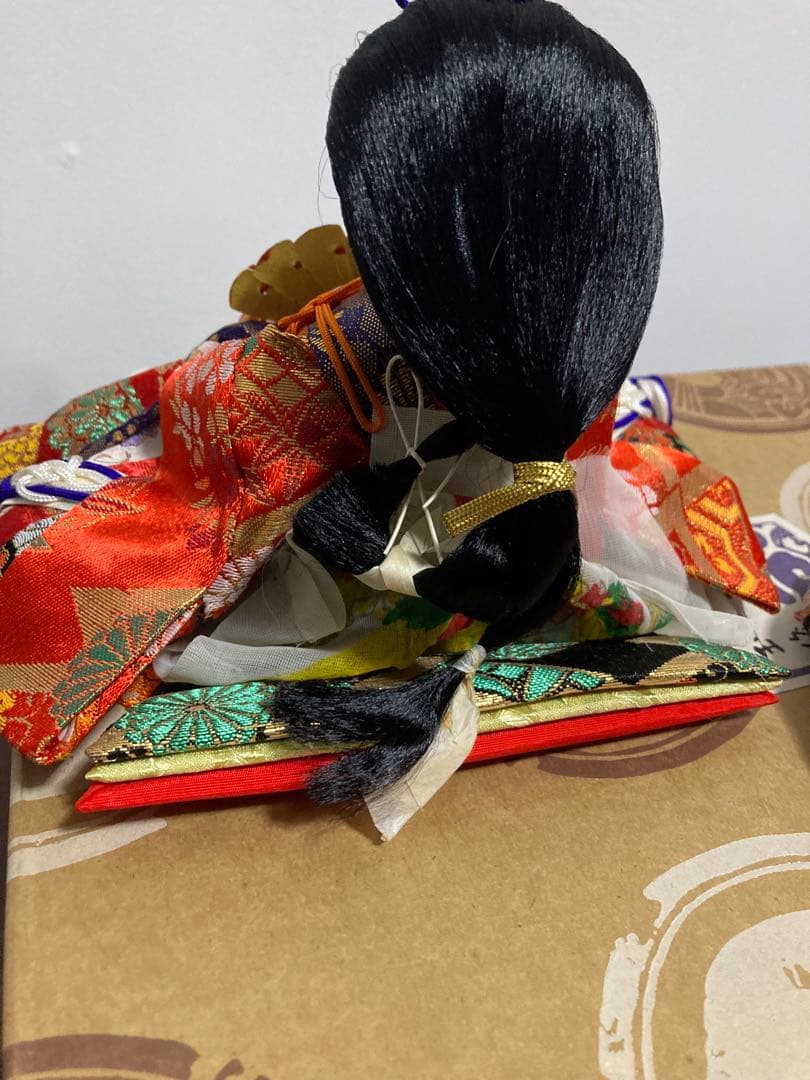 昭和 レトロ 東玉 親王さま ひなまつり ひな人形 雛道具 箱付き 親王かざり