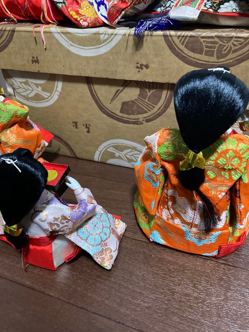 昭和 レトロ 東玉 親王さま ひなまつり ひな人形 雛道具 箱付き 親王かざり