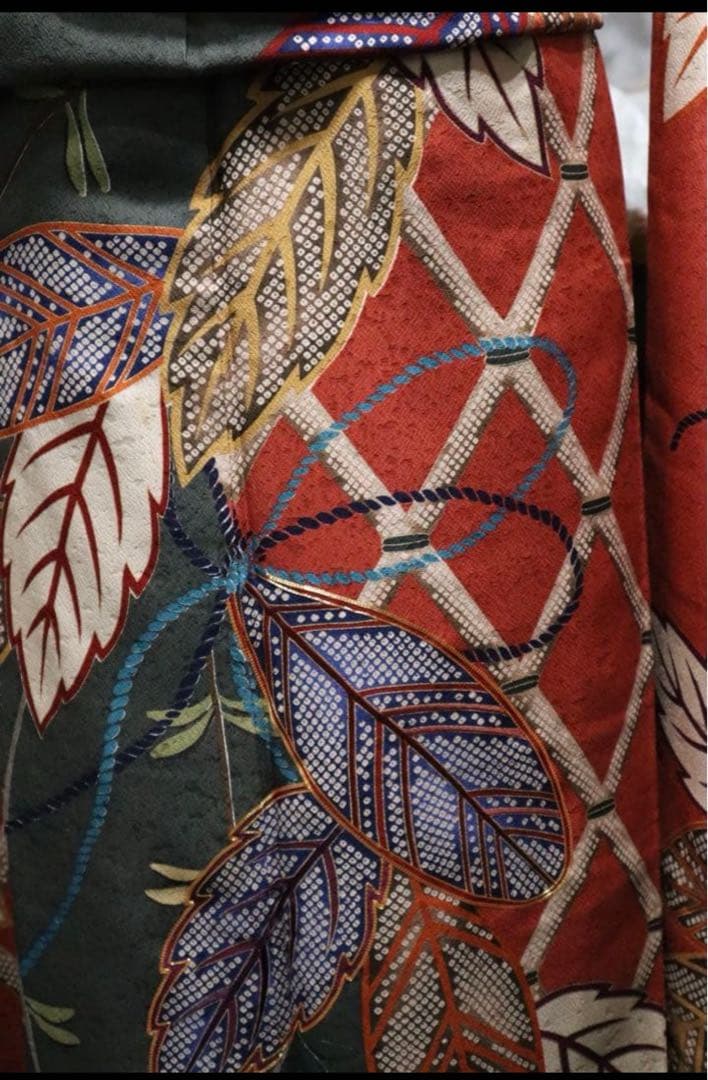 振袖フルセット✨振袖、帯、帯揚げ、帯締めと飾り、半衿用リボン、重ね襟とリボン✨