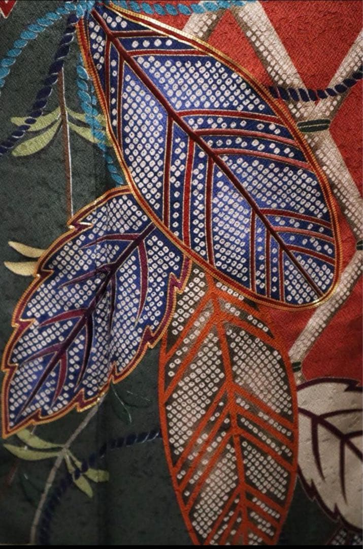 振袖フルセット✨振袖、帯、帯揚げ、帯締めと飾り、半衿用リボン、重ね襟とリボン✨