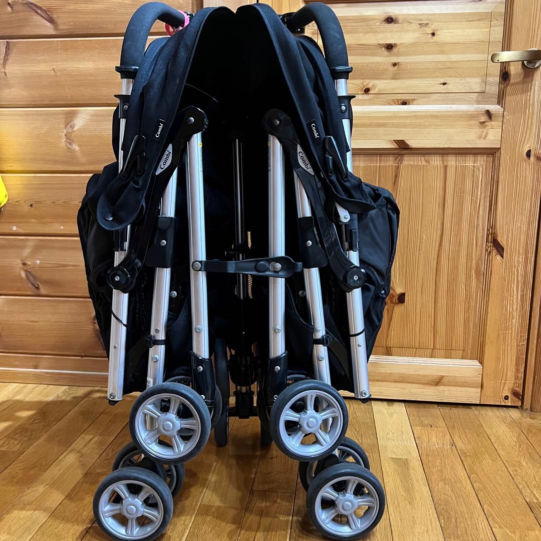 Combi ダブルベビーカー ブラック
