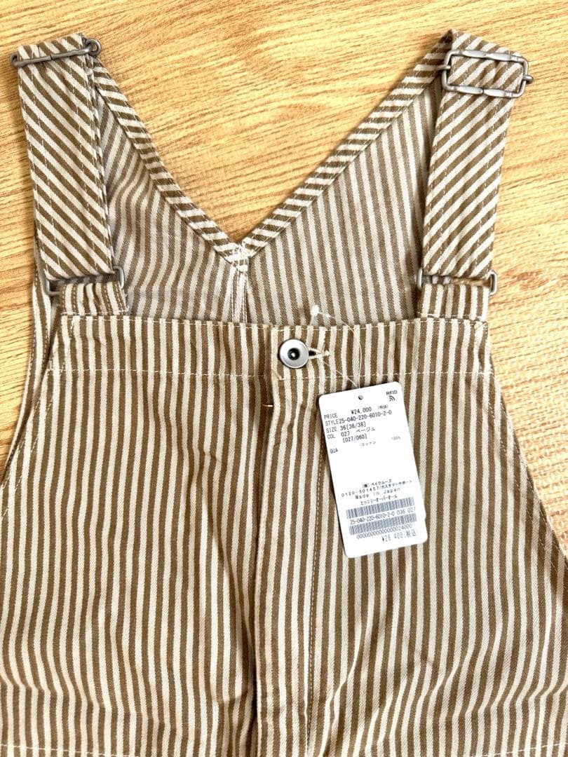 【新品】フレームワーク ヒッコリーオーバーオール　36