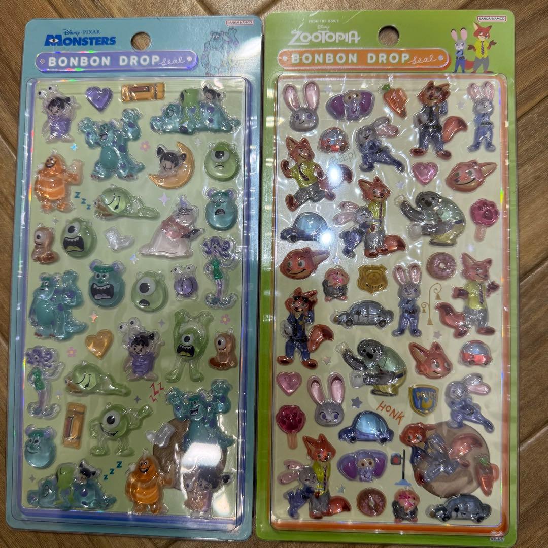 正規品 ディズニー ボンボンドロップシール 6枚セット