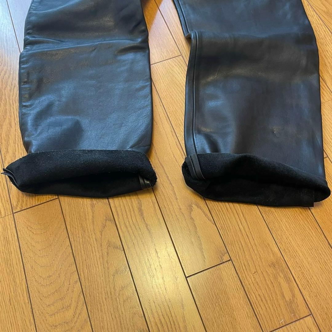 【Jkon 】B's Leather 牛革パンツ　革パン　XL ブラック