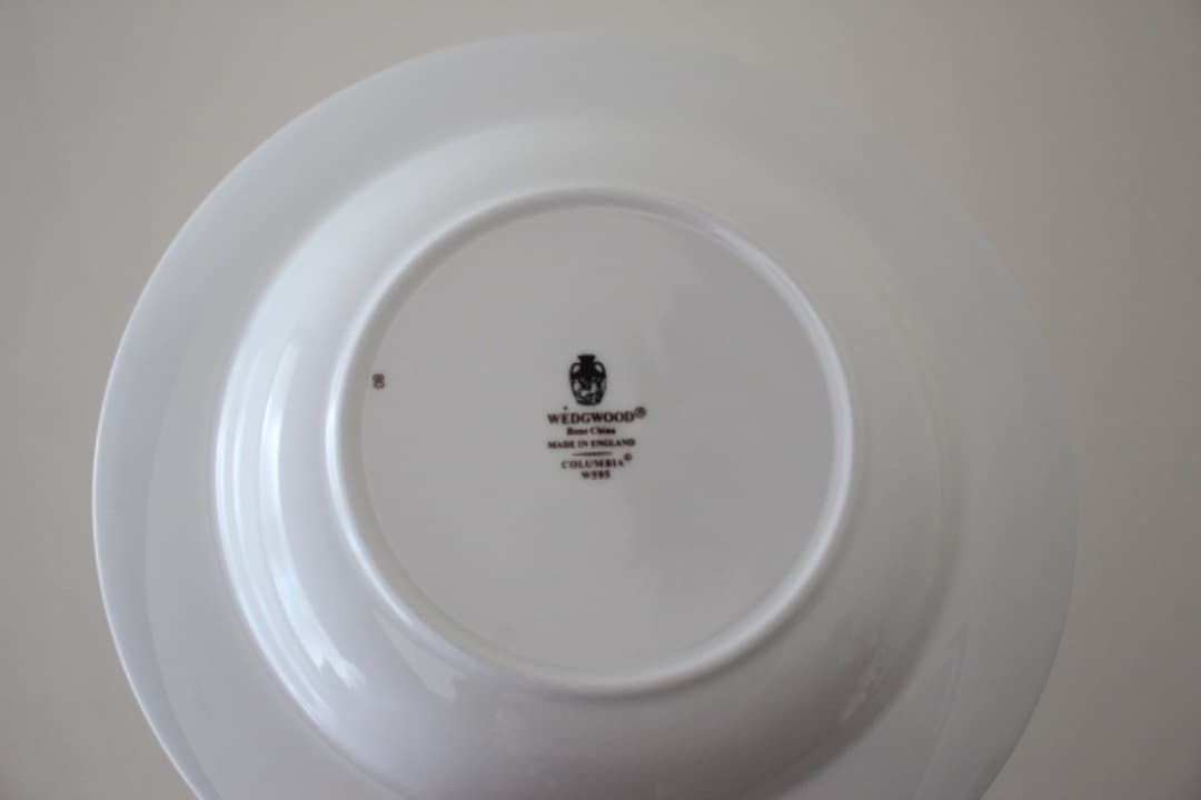 廃盤　WEDG WOOD　コロンビア　エナメル　スープボウル　深皿　６枚セット