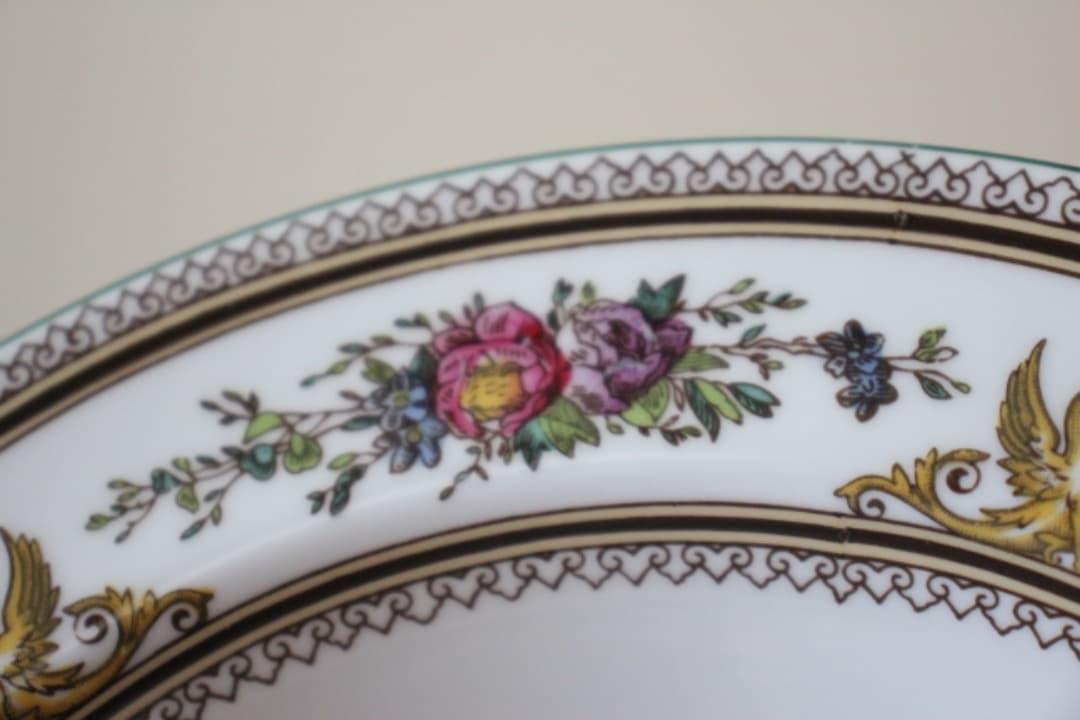 廃盤　WEDG WOOD　コロンビア　エナメル　スープボウル　深皿　６枚セット