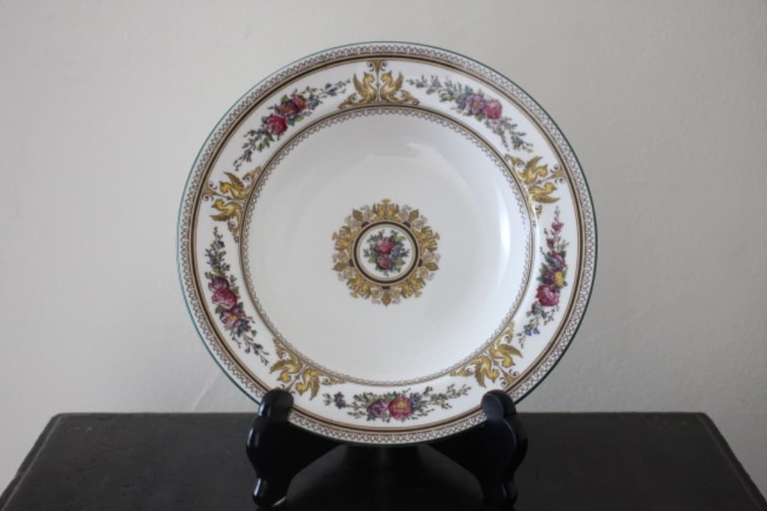 廃盤　WEDG WOOD　コロンビア　エナメル　スープボウル　深皿　６枚セット