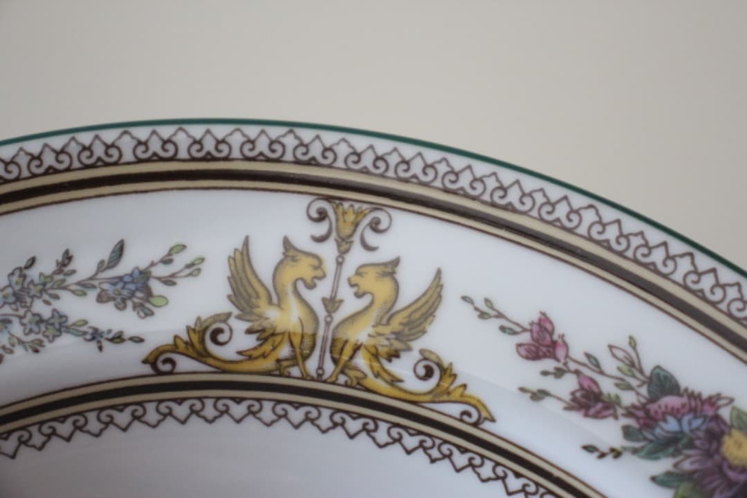 廃盤　WEDG WOOD　コロンビア　エナメル　スープボウル　深皿　６枚セット