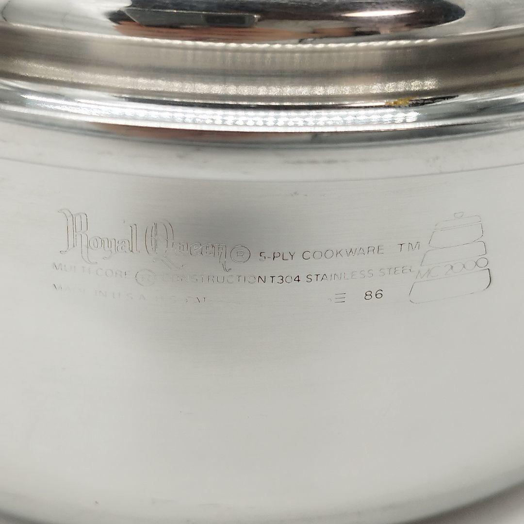  Queen　ロイヤルクイーン　6コート鍋＋大スティーマー　ガス火用