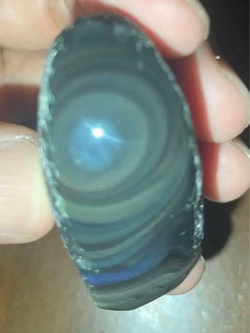 研磨品　十勝石玲瓏　イエロー、グリーン、ブルー、他　レインボーオブシディアン