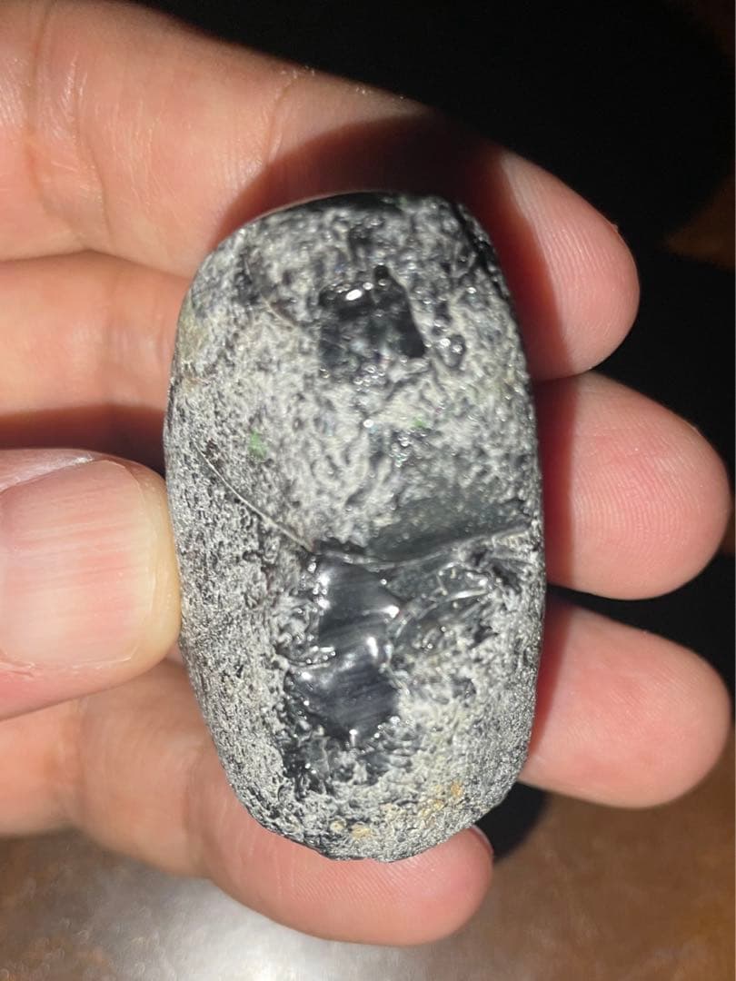 研磨品　十勝石玲瓏　イエロー、グリーン、ブルー、他　レインボーオブシディアン