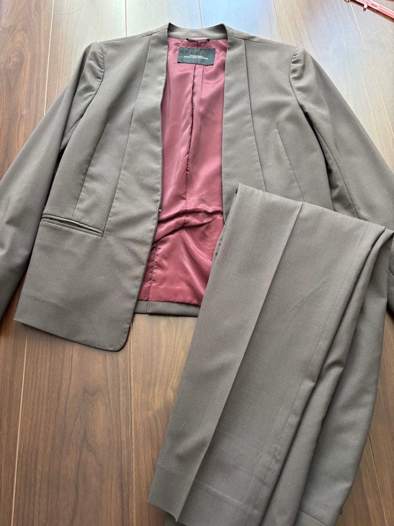 最終値下げ◆D ノーラペル ジャケット　セットアップ