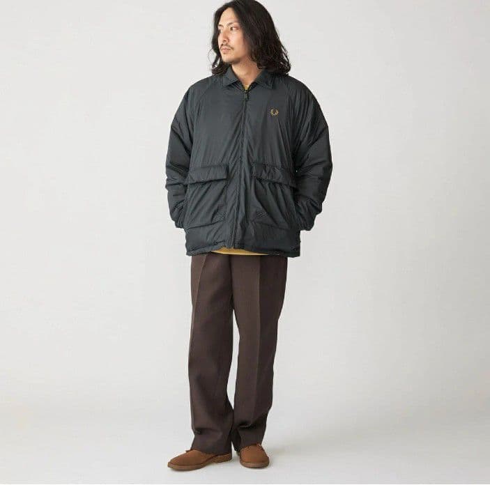 【SHIPS別注】FRED PERRY: 中綿 ジップ シャツブルゾン 24FW