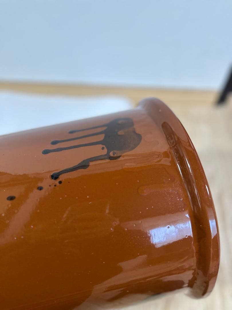 常滑焼/味噌蓋付かめ8号？日本製/梅干/味噌/漬物 漬物容器　大