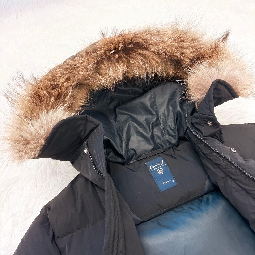 ORCIVALオーシバル ダウンコート ラクーンファー　サイズ4
