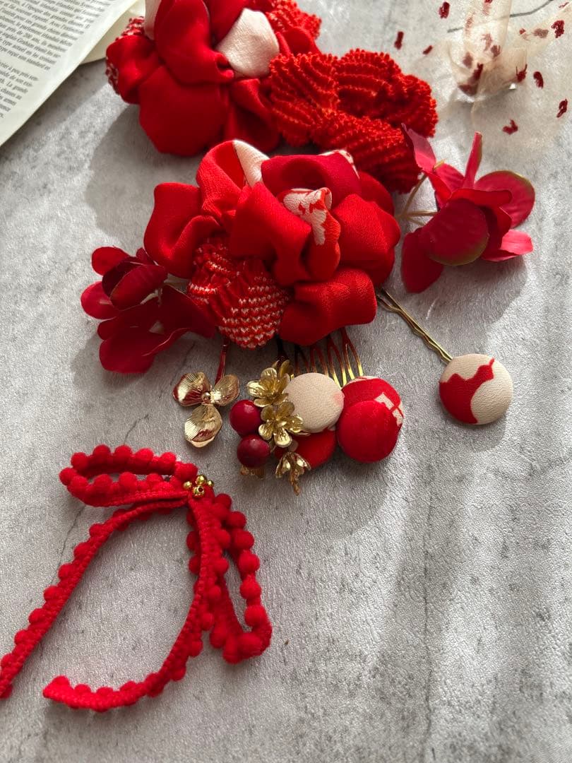 めか様order髪飾り♡ リメイク髪飾り　七五三髪飾り