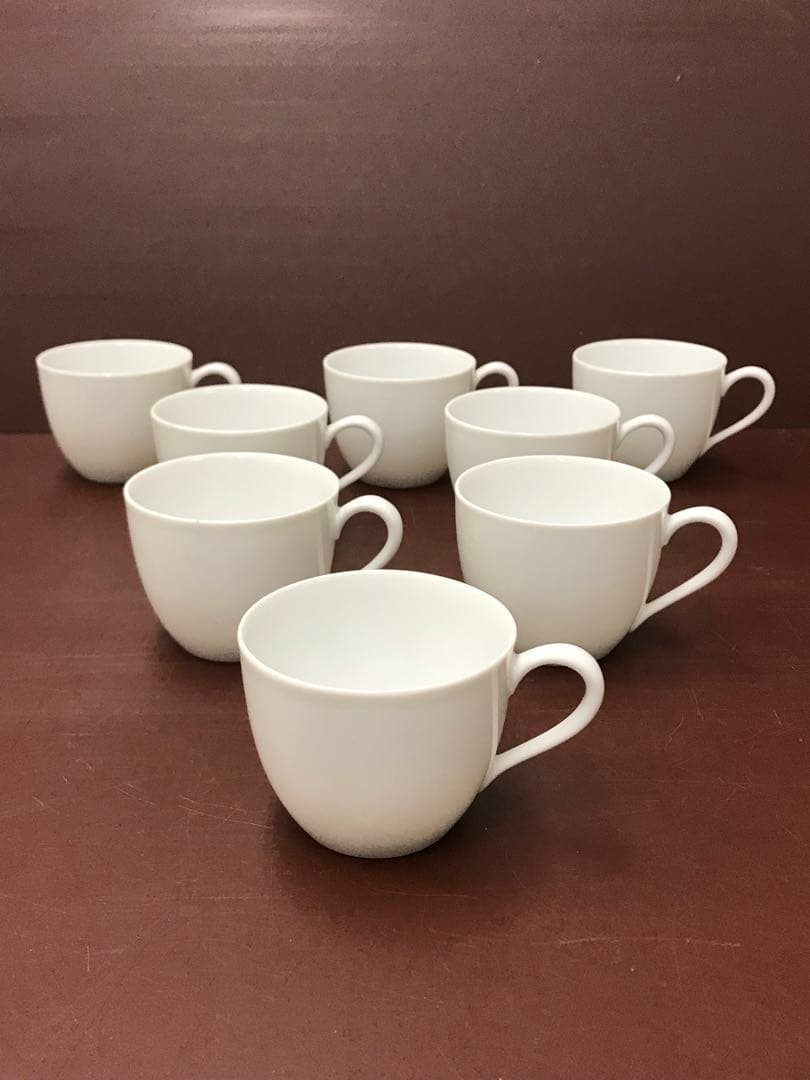 ノリタケ ホワイトデミタスカップのみ８個