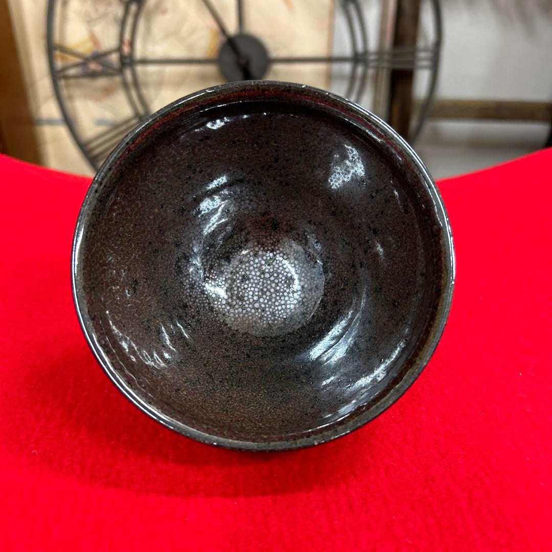 未使用　油滴天目　天目茶碗　茶道具　抹茶椀　木村盛和　陶芸家