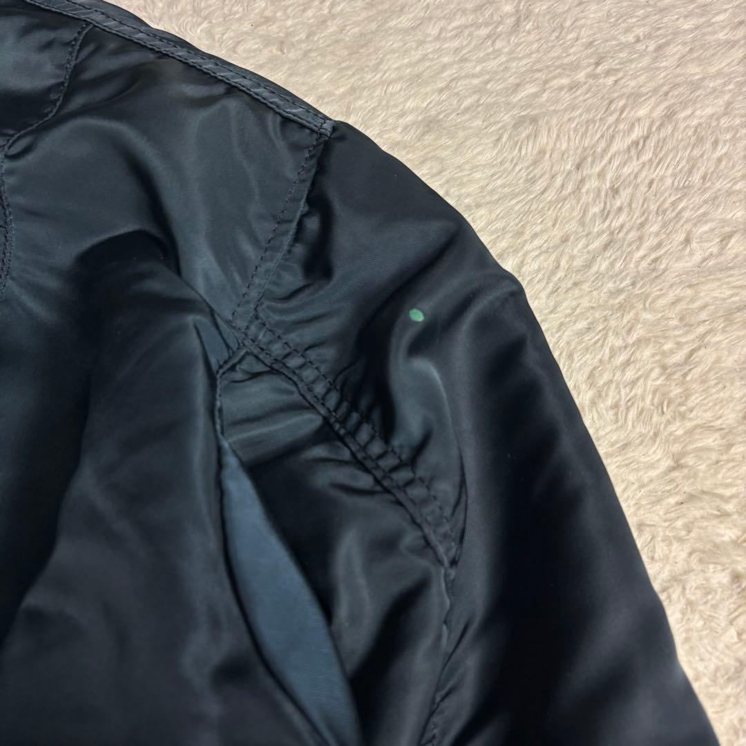 70s USA製 ALPHA MA-1 MIL-J-8279J ネイビー 米軍