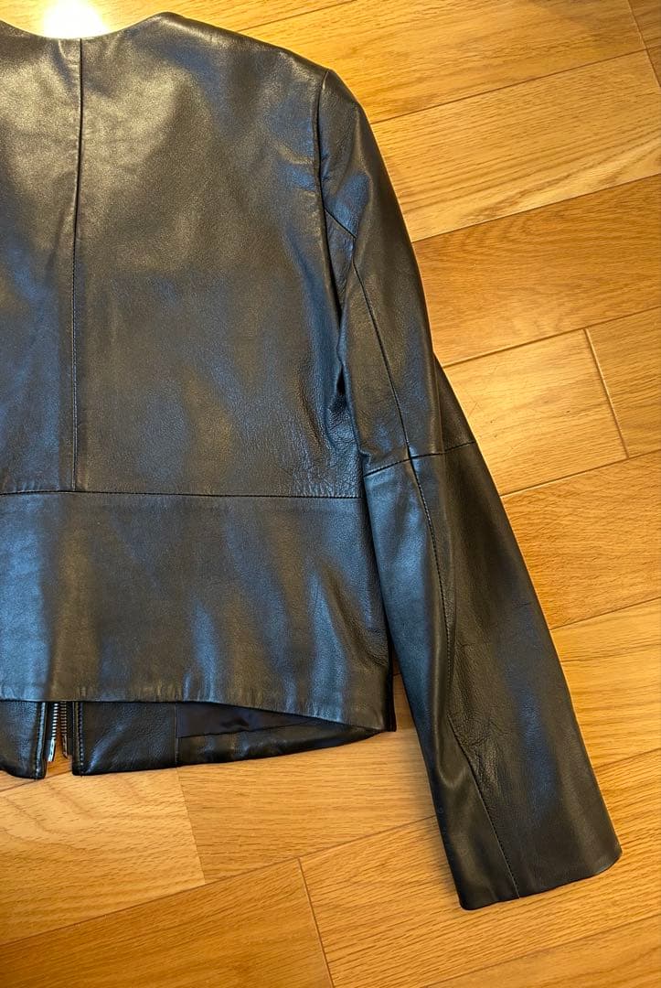 ⭐️新品未使用⭐️❤️希少❤️セオリーリュクス ノーカラーレザージャケット_SIZE40