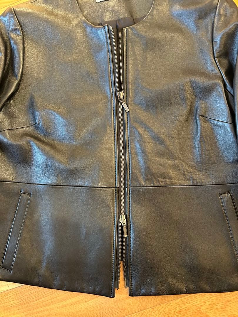 ⭐️新品未使用⭐️❤️希少❤️セオリーリュクス ノーカラーレザージャケット_SIZE40