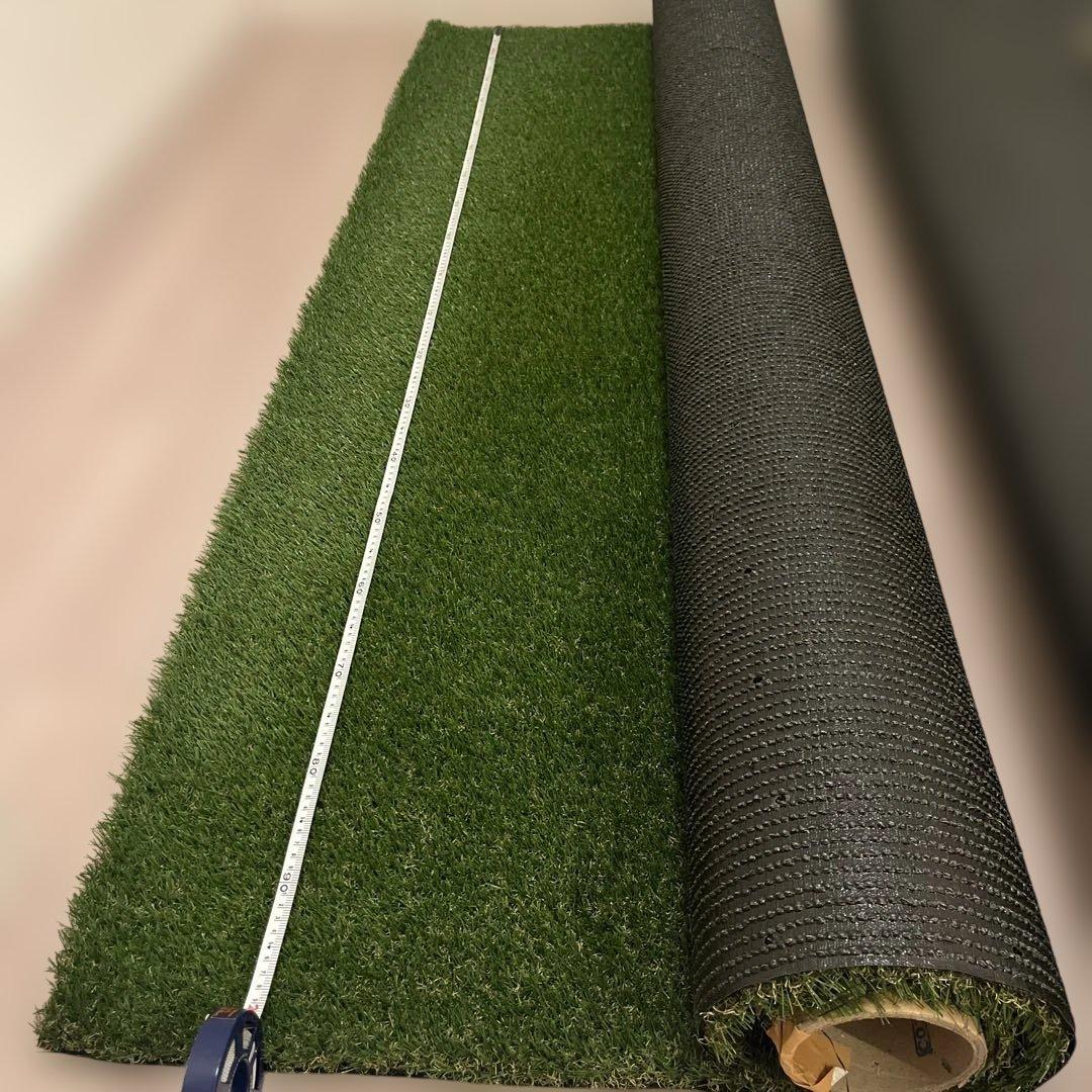 人工芝 2m x 1.4m 緑色　メモリーターフ28mm