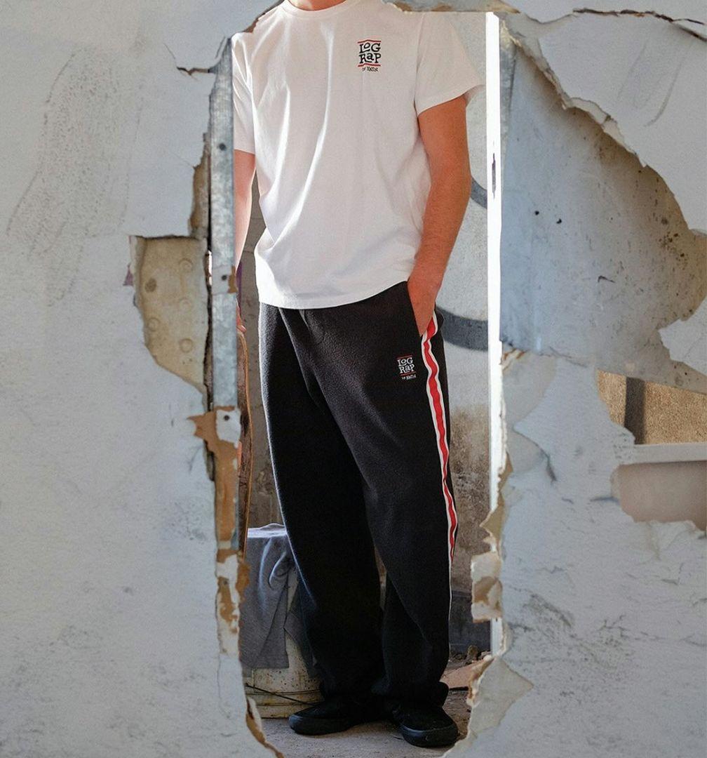 LOG RAP BY KATIN ロゴ&バックプリントTシャツ M ホワイト