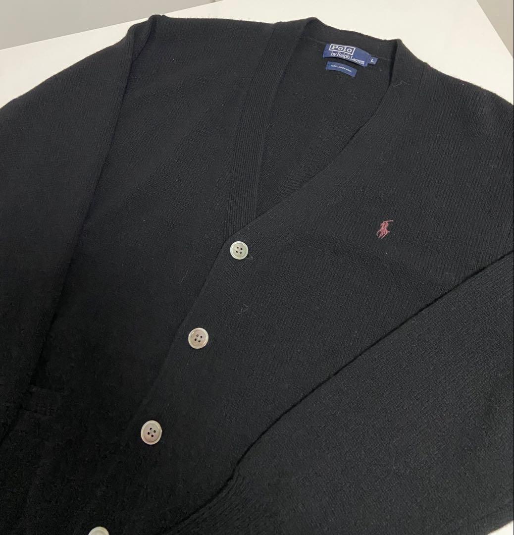 ◆ラルフローレン◆Polo by Ralph Lauren カーディガン◆L 黒
