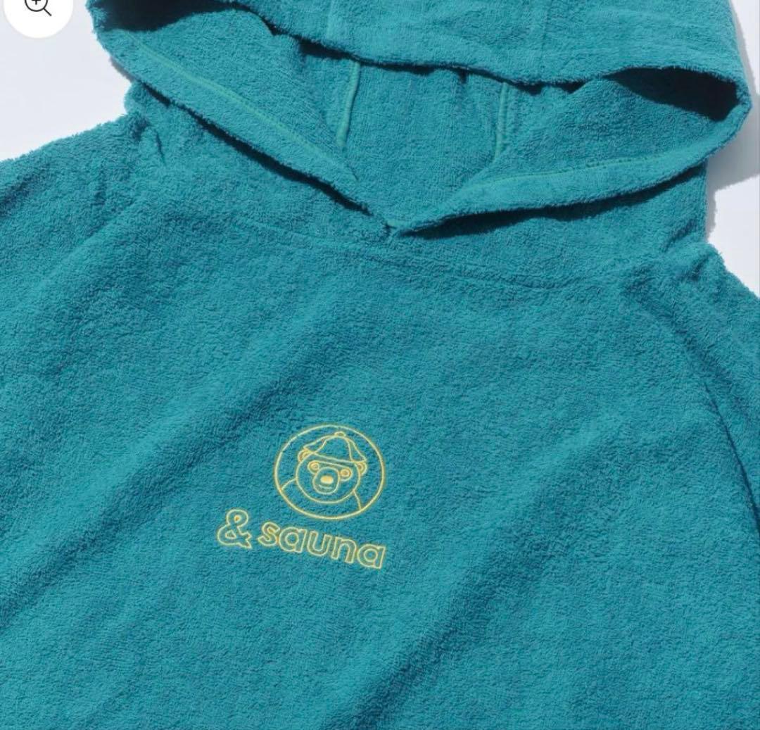 新品未開封　&サウナ フード付きサウナポンチョ ターコイズ