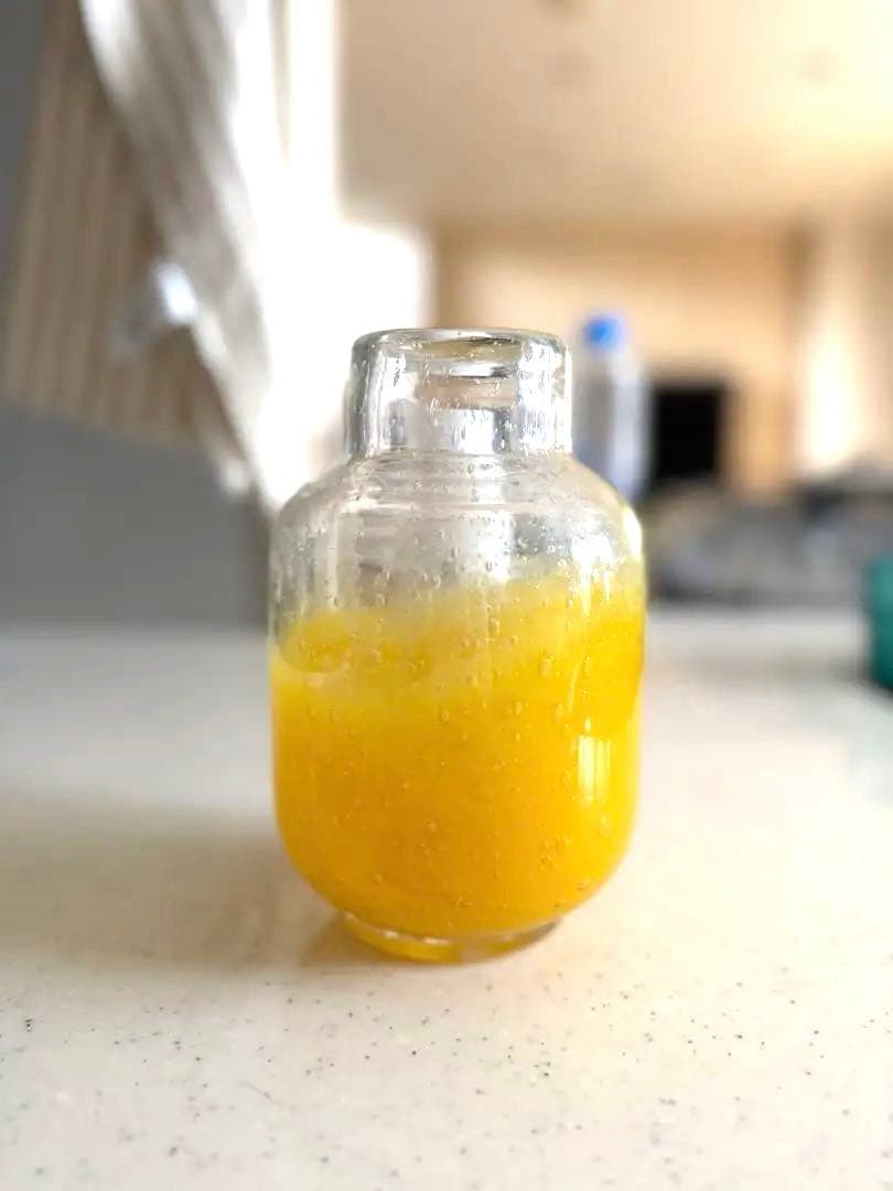 lif design 花瓶 フラワーベース　新品　　イエロー　ガラス製