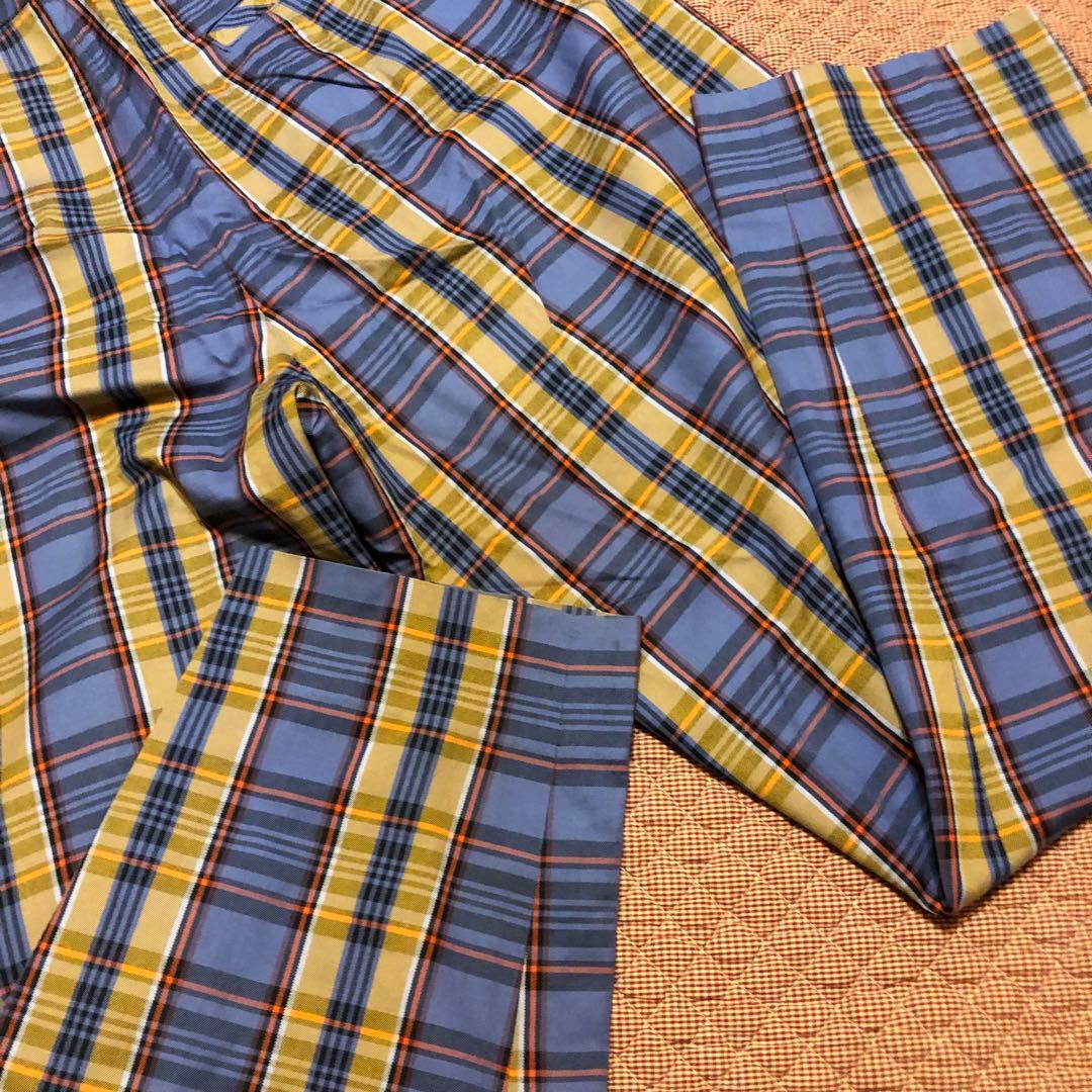 希少 クロエゴルフ Chloe GOLF チェックパンツ 綿100% 9号 美品