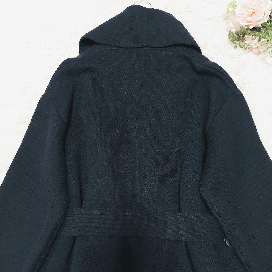 iCB ウール ニット カーディガン ガウンコート ベルト