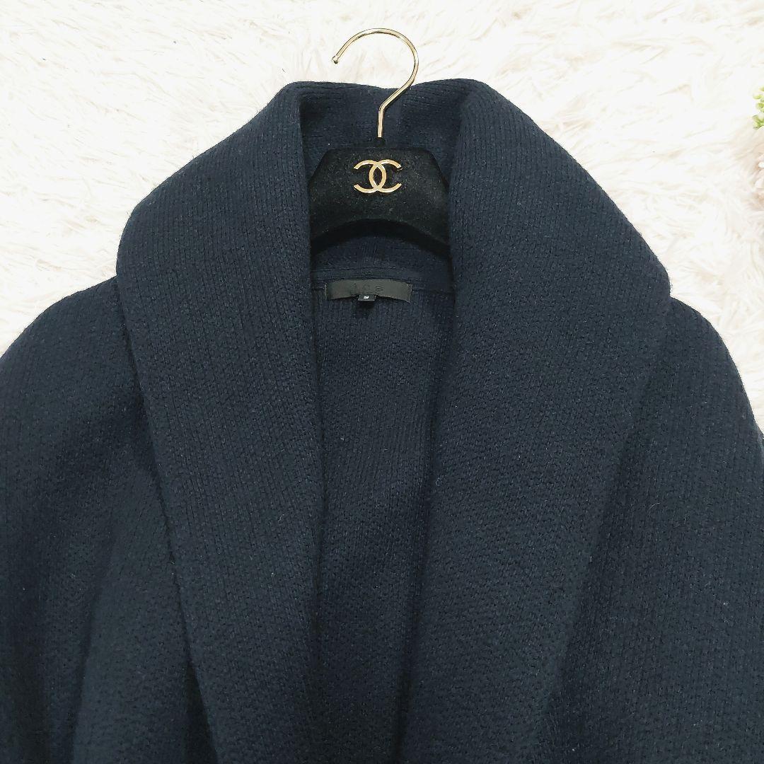 iCB ウール ニット カーディガン ガウンコート ベルト